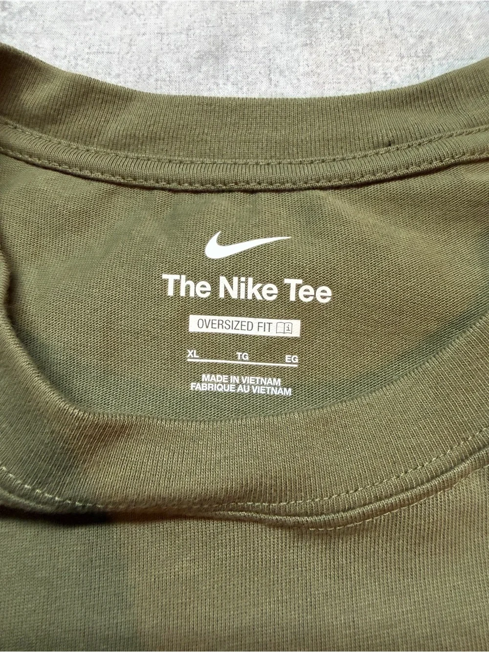 Nike The Nike Tee Men's Big & Tall XL Green Crew Neck Long Sleeve
